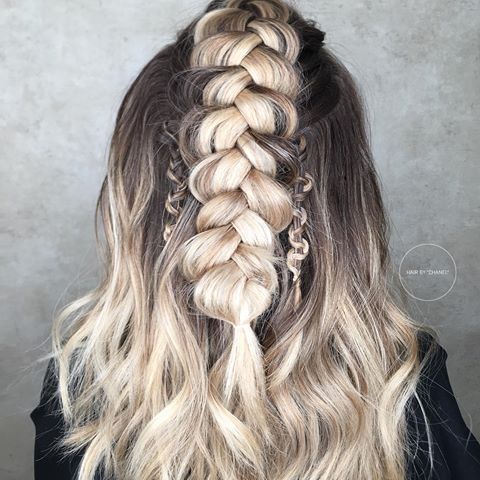 Boho braids & snakes on a ladder🐍 #hairbychanelprince #bohostyle #bohobraids #dutchbraids #dutchfrenchbraid #snakebraid #salon #promhair #wavycurls #shorthairstyles