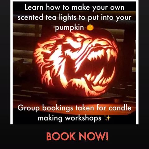 Join us on the 18th October for a Halloween Workshop. Create scented soy wax candles and tea lights ready to put into your pumpkin 🎃 
Venue: @danzeybarn Tanworth in Arden 
Time: 11am - 1pm
Cost: £40 pp
🎃
To book onto this workshop contact us via dm🎃🎃🎃
.
.
.
.
#venue #danzeybarn #tanworthinarden #candlemaking #soywax #fun #creative #oils #teach #trainer #ladieswholunch #over50 #mums #children #pumkin #halloween
