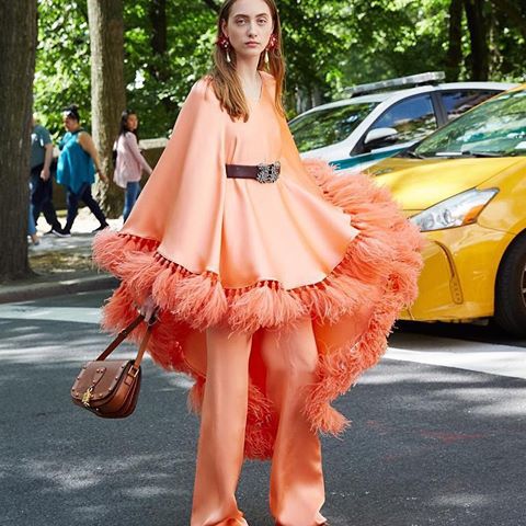 A show and a traffic stopper. 🧡 @maisonvalentino Resort 2020 captured by @masatoonoda in #NYC