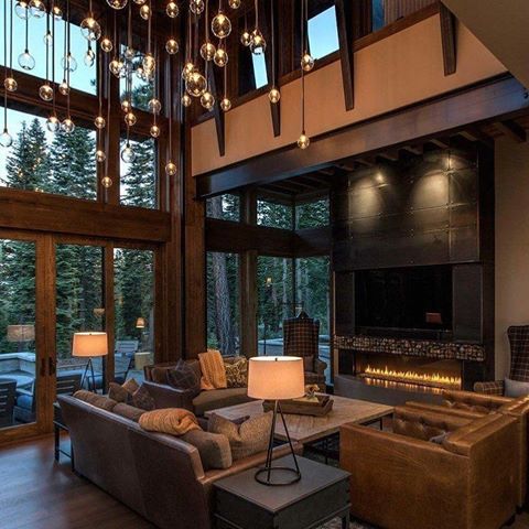 Rustic living room by Studio V Interior Design