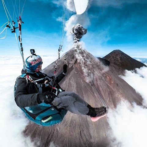 Photo of the Day: Nothing casual about it. 🔥 #GoProFamily member @acroracio took #GoProFusion for a spin when Volcán de Fuego quickly became the center of attention.
•
•
•
#GoPro #OverCapture #Paragliding #Volcano #Guatemala #360Camera