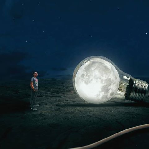 Moon light
#beginner
#photoshop
#adobephotoshop
#adobephotoshopcc
#moon
#moonlight
#bulb
#edit
#light