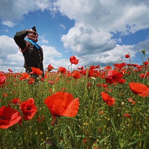 Melvyn Dunn, 77, from Ackworth, West Yorkshire, salutes in a field of poppies after he laid a wreath at the British Normandy Memorial site in Ver-sur-Mer, in northern France, in remembrance of his father, Walter, who joined 1919 and fought in the Second World War.
.
📷Owen Humphreys/PA Images - see more at paimages.co.uk.
.
.
.
.
.
.
#dday #dday75 #dday75thanniversary #poppies #normandy #instagood #instadaily #dailypic #picoftheday #photooftheday #potd #bestoftheday #photography