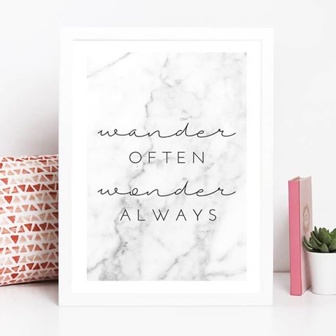 FINAL DAY to find our Wander Often Wonder Always print in the updated marble design ON SALE 💫 >>> link in bio!
*
*
*
* #printsandroses_shop #mycreativebiz #girlbosslife #makersgonnamake #etsyshopping #shopetsy #digitalprints
#printableart #printabledesign #whywhiteworks #whiteinframe #whiteinterior #quoteoftheday #quotestoliveby #quotesandsayings #quotestagram #positivequotes #inspirationalquotes #quotesofig #quotesaboutlife #quotestoremember #quotestoinspire #quotesmotivation *