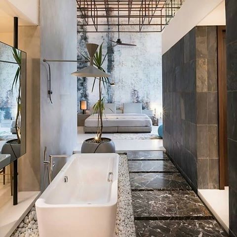 Industrial chic in India 
Loved and Shared #bytyna  for @my_homemag
An industrial-modern fusion 🖤🙌🏻
Villa 430 designed by Moriq
Located in Hyderabad India
SWIPE TO SEE MORE
Via 
#homeinspirations @yuva_interiors 
#Interiorism#interiorinspiration