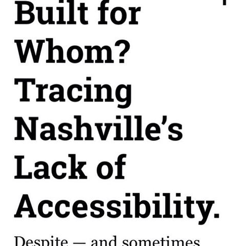 ♿️ While in Nashville, I picked up this article written by Stephen Elliott for the Nashville Scene (4/18/19). Other choice quotes: 1️⃣ “Disability is the one demographic that any person can join at any time." - Brandon Brown, executive director of the advocacy group 'Empower Tennessee' 2️⃣ "Not everything that’s unfair is illegal.” - Kathryn Trawick, executive director of the Tennessee Fair Housing Council. I'm sure there are many similarities b/w Nashville and NYC/LI, except for the electric scooters (so far!) 🛴 ▪️ Full article: https://www.nashvillescene.com/news/cover-story/article/21064458/built-for-whom-tracing-nashvilles-lack-of-accessibility ▪️#accessibility #lackofaccessibility #handicap #handicapped #disability #disabled #accessiblehousing #accessiblevenues #nashvilletn #nashville #tennessee #empowertennessee #brandonbrown #kathryntrawick #urbanplanning #housing #housingissues #fairhousing #electricscooters #accessiblebusiness #stephenelliott #nashvillescene #grandoleopry  #rymanauditorium #lowerbroadway #musicrow #honkytonks #ghostface #tallandskinnies #civilrights