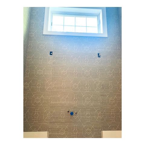 This wallcovering by @thibaut_1886 is looking great! Can’t wait to see this powder room completed! .
.
.
#interiordesign #interiordesigner #interiors #wallpaper #interior123 #interior125 #design #designlife #designer #grasscloth #homeideas #homedesignideas #lifestyle #powderroom #designinspo #antonellacestoneinteriors