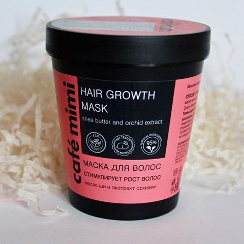 Маска для волос, стимулирует рост 164 руб. #маскадляволос #кафемими #органическаякосметика #натуральнаякосметика