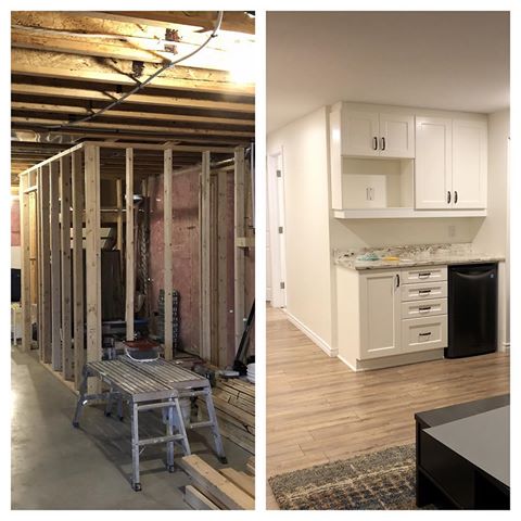 Basement finishing before and after 
#DeckDesign #KitchenRemodeling #KitchenDesign #Ottawa #HomeRenovation #HomeImprovement #HomeDesign #BasementFinishing #BathroomRemodeling #BathroomRenovation #Construction #ClosetOrganizer #CustomBuiltCloset #Flooring #HardwoodFlooring #LaminateFlooring #CustomBuildShed #DreamHome #InteriorDesign #FlooringIdeas #FlooringDesign #OttawaRenovation #OttawaConstruction #OttawaContractor
